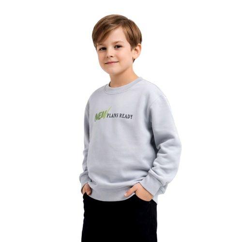 Erkek Çocuk Önü Arkası Baskılı Sweatshirt BGL-ST05239