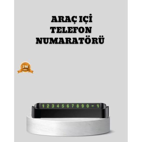 Çevirmeli Araç İçi Park Numaratörü – Alüminyum Gri, Kolay Montaj Ve Net Görünüm