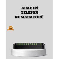 Çevirmeli Araç İçi Park Numaratörü – Alüminyum Gri, Kolay Montaj Ve Net Görünüm