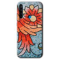 MRCİLETİSİM Xiaomi Redmi Note 8T Kılıf HD Desen Baskılı Arka Kapak + Temperli Cam - Polygon Graident 3