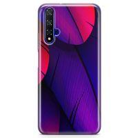 Huawei Nova 5t Kılıf Piume Arka Kapak Koruma Desenli Full Koruyucu