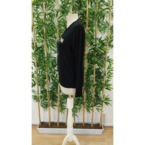 Kadın Uzun Kollu Bisiklet Yaka Baskılı Iki Iplik Bluz