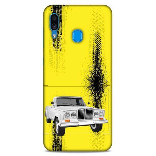 Lopard Samsung Galaxy A30 Uyumlu Kılıf PickUpX (16) Kalın Kılıf Kaymak Beyaz
