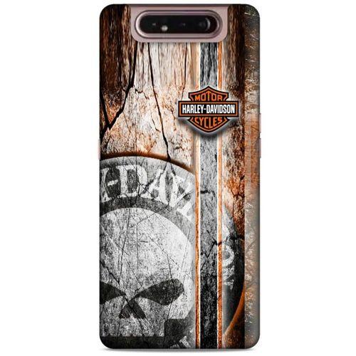 Samsung Galaxy A80 Uyumlu Kılıf Motorsiklet (12) Koruyucu Silikon Harley Davidson