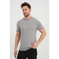 ALEXANDERGARDI Bisiklet Yaka Kolları Şeritli Triko T-shirt (1243)