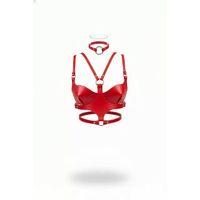 Kırmızı Kadın Kemer Deri Vücut Korse Halka Detaylı - Brf1296