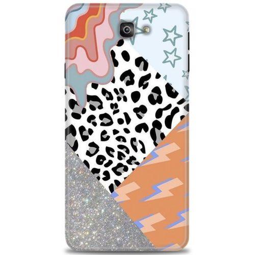 Samsung Galaxy J7 Prime Kılıf HD Baskılı Kılıf - Leopar ve Şimşekler + Tam Ekran Koruyucu