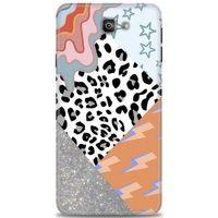 Samsung Galaxy J7 Prime Kılıf HD Baskılı Kılıf - Leopar ve Şimşekler + Tam Ekran Koruyucu