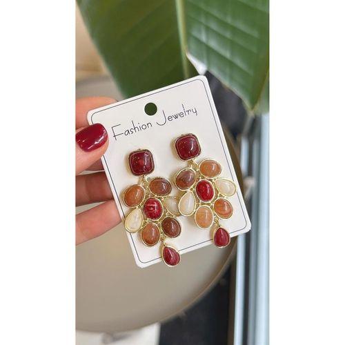 Taşlı Küpe - ÇOK RENKLİ