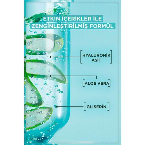 Garnier Hyaluronik Asit ve Aloe Vera İçeren Nemlendirici Yüz Temizleyici 250 ml – Normal ve Kuru Ciltler için Sülfatsız Vegan Formül