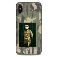 Apple iPhone XS Max Kılıf Atatürk (13) Silikon Kap Kamuflaj