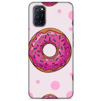 Oppo A92 Uyumlu Kılıf Pembe Delisi (25) Antişok Kapak Donut
