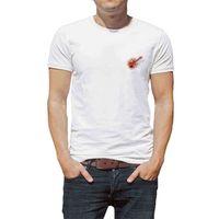 Gitar Ateş Müzik Rock Baskılı Beyaz Erkek Tshirt