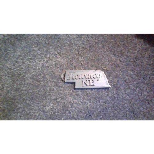 Şehir Adı Yazılabilir Nebraska Anahtarlık 3D Baskı (Bu ürün Sadece Plastik parçadır - Almadan Önce Soru Sorabilirsiniz)