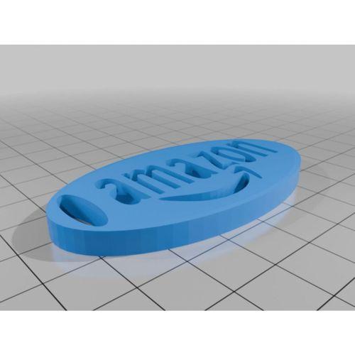 Amazon Anahtarlık 3D Baskı (Bu ürün Sadece Plastik parçadır - Almadan Önce Soru Sorabilirsiniz)