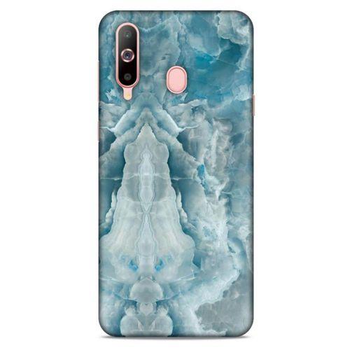Samsung Galaxy A60 Uyumlu Kılıf Mavi Delisi (8) Baskılı Kılıf Mermer