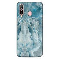 Samsung Galaxy A60 Uyumlu Kılıf Mavi Delisi (8) Baskılı Kılıf Mermer
