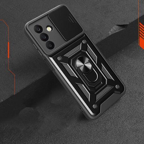 Galaxy A17 Kılıf Magnetik Standlı Kamera Korumalı Zore Sürgülü Vega Kapak