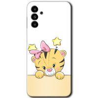 Galaxy A13 5G Kılıf HD Desen Baskılı Arka Kapak - Sevimli Kedi