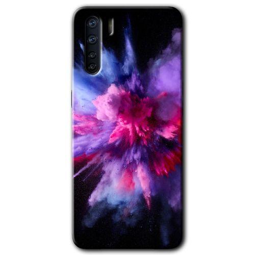 Oppo A91 Kılıf HD Baskılı Desen + Hayalet Cam Yandan Görünmez