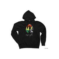 Peace Dub Headphone Siyah Kapşonlu Sweatshirt Hoodie