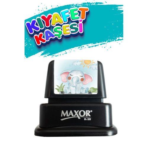 Kıyafet Kaşesi Fil Temalı Öğrenci Kaşesi / Kıyafet Etiketi / Kumaş Kıyafet Kaşesi