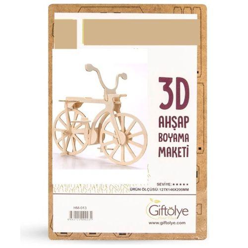 Ahşap Maket 3D Bisiklet