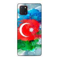 Samsung Galaxy Note 10 Lite Uyumlu Kılıf Azarbaijan (15) Antişok Kılıf Bayrak İllustre