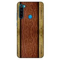 Xiaomi Redmi Note 8 Kılıf Patchwork (24) Darbe Emici Kılıf Kahve Sarı