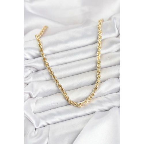 CM Burgu Model Gold Renk Pirinç 60 cm Kadın Kolye