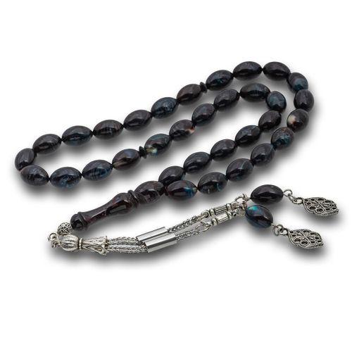 Metal Püsküllü Arpa Kesim Tesbih