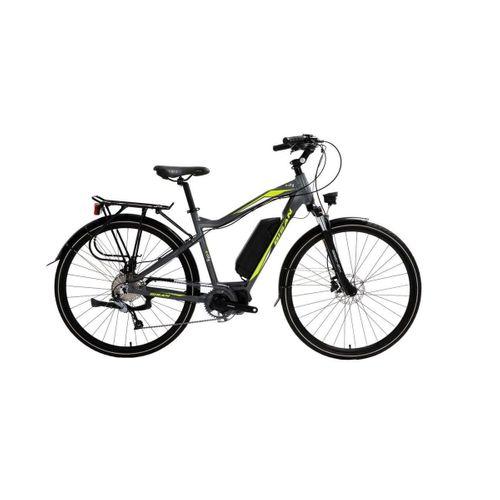 Bisan E-City 1x9 Vites Elektrikli Şehir Bisikleti Siyah-Yeşil 48 cm