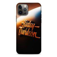 Apple iPhone 12 Pro Uyumlu Kılıf Motorsiklet (47) Crystal Flex Kılıf Harley