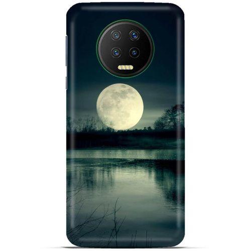 Lopard İnfinix Note 7 Uyumlu Kılıf Gece'S (36) Glitter Kılıf Ay Göl