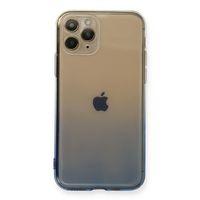 Newface iPhone 11 Pro Kılıf Lüx Çift Renkli Silikon - Mor