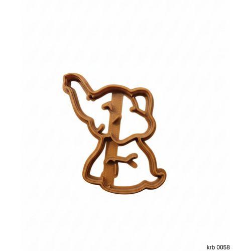 Yavru Fil Figürlü Kurabiye Kalıbı ve Hamur Kesici – Şeker Hamuru ve Oyun Hamuru İçin Tek Parça Kalıp