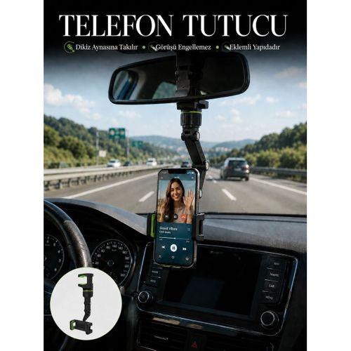 Dikiz Aynası Telefon Tutucu Katlanabilir Ayarlanabilir Araç İçi Telefon Standı