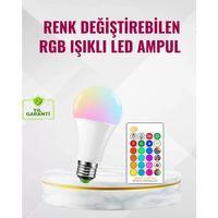 Rgb Uzaktan Kumandalı Led Ampul 16 Renk Dekoratif Aydınlatma