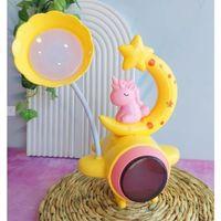 Çocuk Odası Ay Ve Unicorn Desenli Gece Lambası