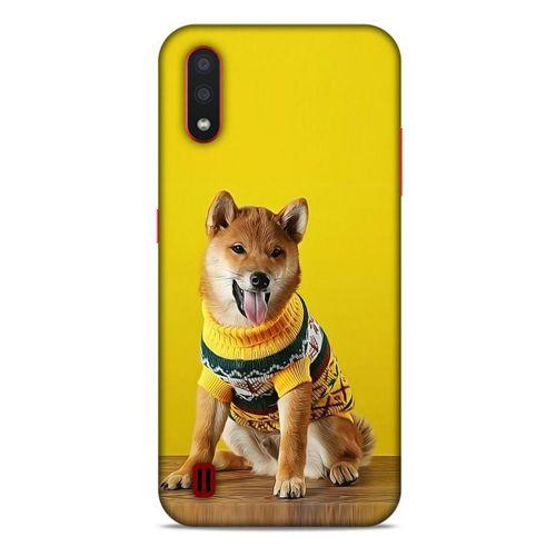 Samsung Galaxy A01 Kılıf Köpek Kıyafetleri (24) Darbe Emici Kılıf Shiba Inu Kazak