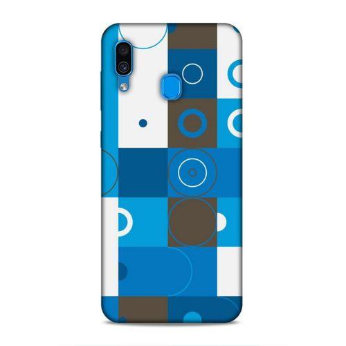Samsung Galaxy A30 Uyumlu Kılıf Insomnia (27) Tasarımlı Kılıf Mavi Beyaz