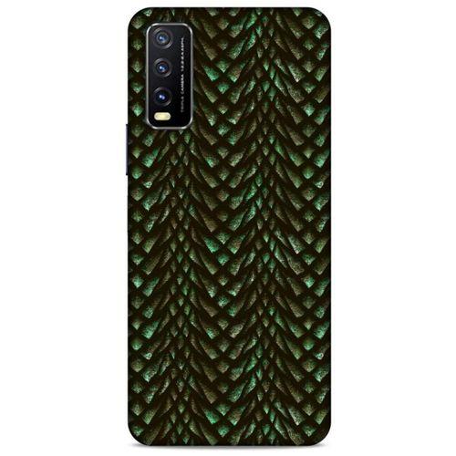 Xiaomi Redmi 9T Kılıf Dragons (3) Kapak Ejderha Cilt Yeşil