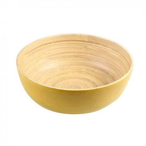 Bambu Sarı Çevreci Kase 12X12X4Cm
