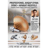 Tungsten Ahşap Oyma ve Şekillendirme Diski 50mm Avuç Taşlama Törpüsü + M14 Aparat  723602