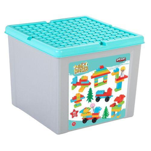 03 592 Midi Blok Seti 98 Parça 9 Litre Saklama Kabı -Pilsan Oyuncak