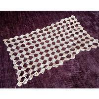 El İşi Dantel Tığ İşi Bej 22X12,5Cm
