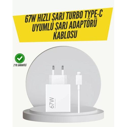 67w Turbo Hızlı Şarj Adaptörü Ve Type-c Kablo Güvenli Şarj Teknolojisi