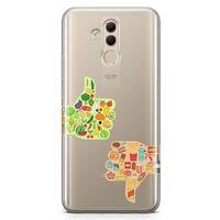 Huawei Mate 20 Lite Kılıf Sağlıklı Sağlıksız Arka Kapak Koruma Desenli Full Koruyucu