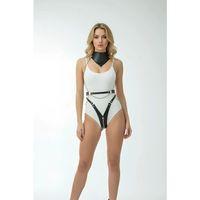 Siyah Harness Takım Zincir Detaylı Fermuarlı Vücut Kemeri - Brf1329