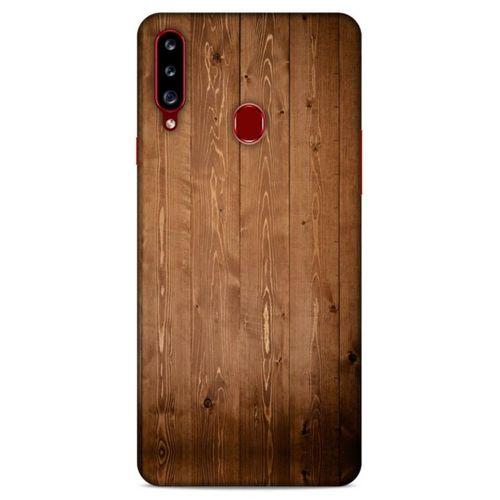 Lopard Samsung Galaxy A20s Uyumlu Kılıf Wood'X (7) Telefon Kılıfı Baskılı